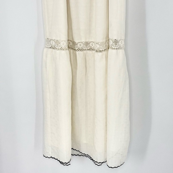 Lulus Mediterranean Moments Tie-Strap Long Maxi Dress, White, Size S - Picture 6 of 10